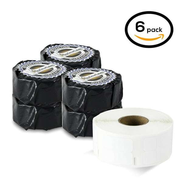 Compatible with 30335 for LabelWriter Printers 1 Roll, 3000 Labels Per Roll 1//2 x 1//2 Self-Adhesive White 4-Up Multipurpose Labels OfficeSmartLabels